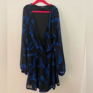 Sheer, long sleeve Express romper